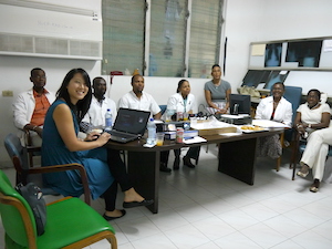 Daniel Goff teaching residents in Haiti